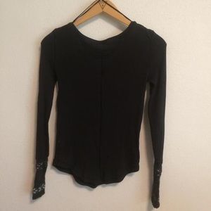 Free People (UO) Thermal Cuffs Henley, NWOT!